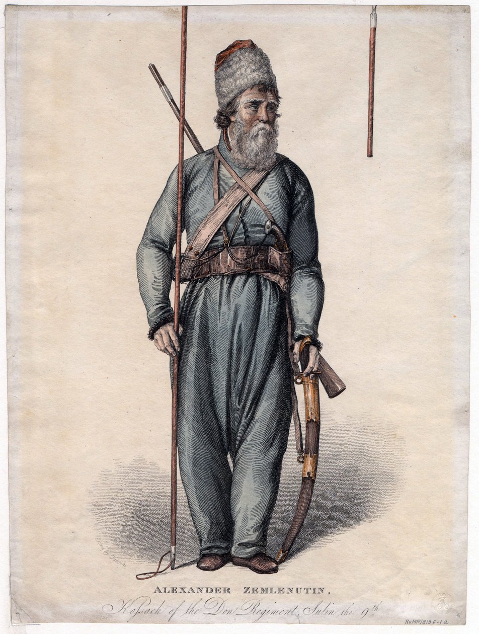 Alexander Zemlyanukhin, kozak van het Don-regiment door Anonymous Anonymous
