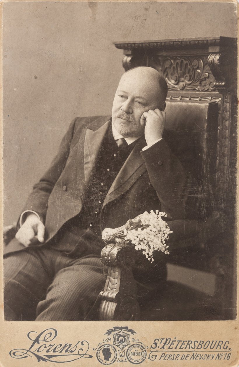 Anatoli Liadov - Portret van de componist Anatoly Konstantinovich Lyadov (1855-1914), anoniem door Anonymous Anonymous