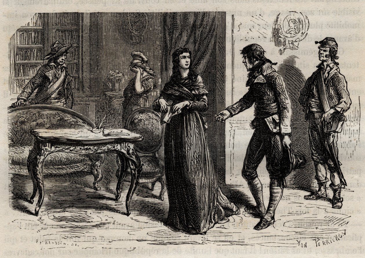 Arrestatie van Madame Roland op 1 juni 1793 in Parijs - Arrestatie van Madame Roland (Manon Roland, geboren Jeanne Marie Philippon) door Anonymous Anonymous
