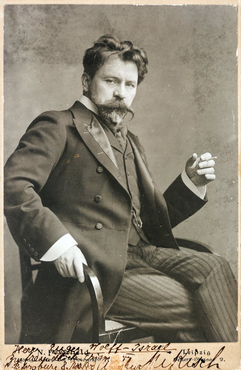 Portret van de dirigent Arthur Nikisch (1855-1922) door Anonymous Anonymous