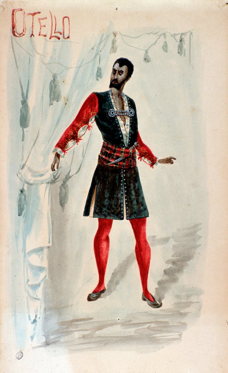 Kostuum voor Otello in de opera door Giuseppe Verdi door Anonymous Anonymous