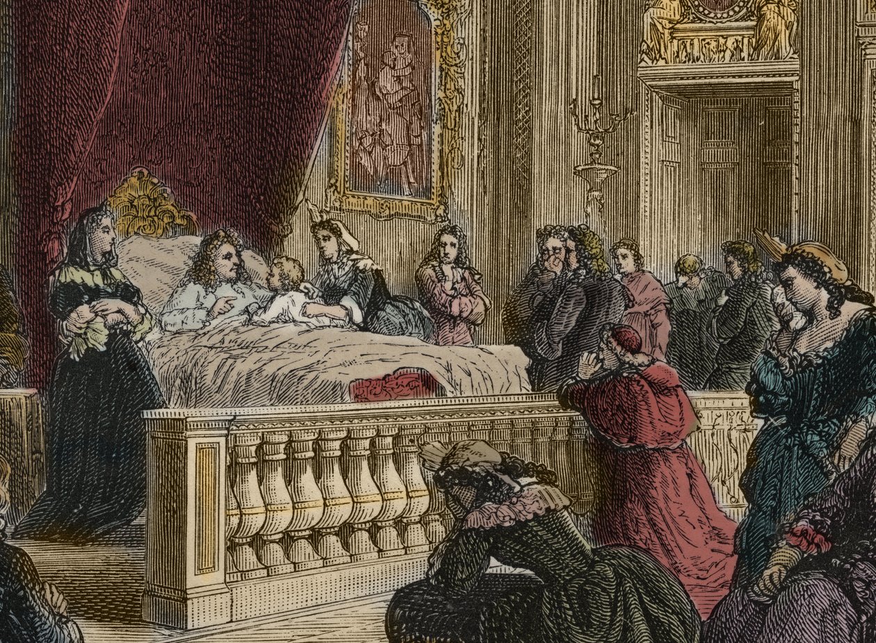 Dood van Lodewijk XIV in Versailles, 1 september door Anonymous Anonymous