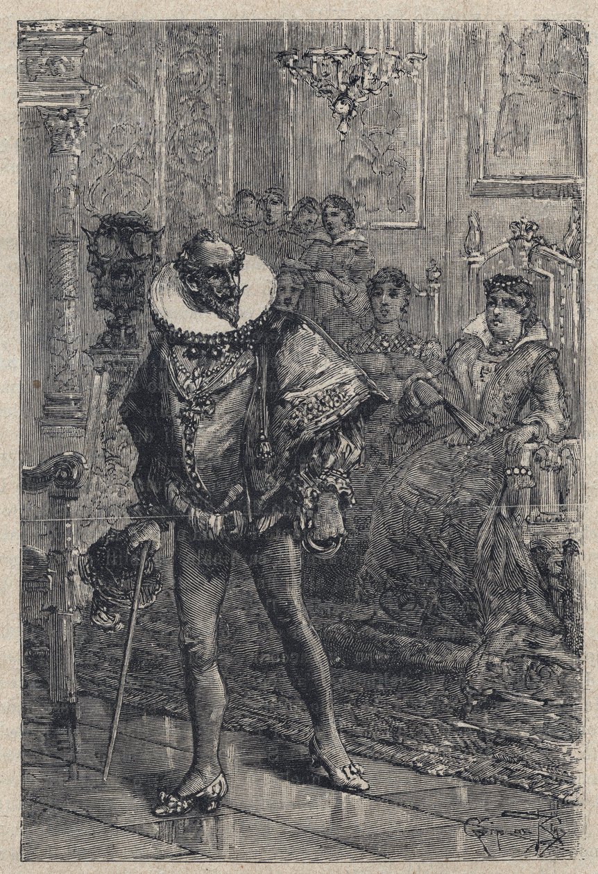 Don Gaspare van Aversa, Graaf van Procida - gravure uit 