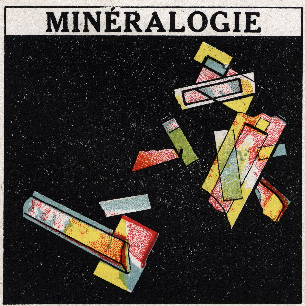 Dubbele breking: mineralogie. Anonieme illustratie uit 1925. Privécollectie. door Anonymous Anonymous