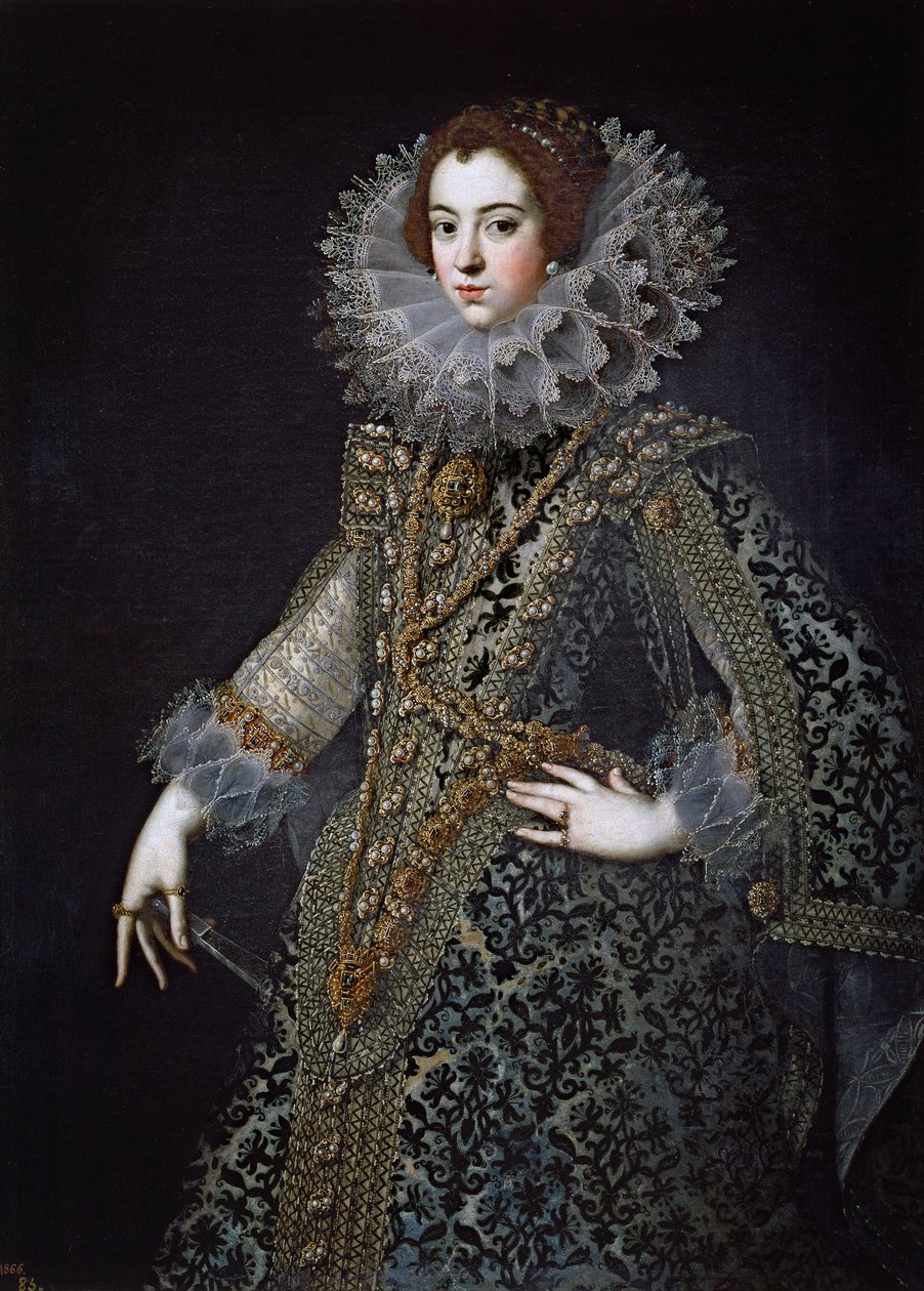 Portret van Elisabeth van Frankrijk, koningin-gemalin van Spanje door Anonymous Anonymous