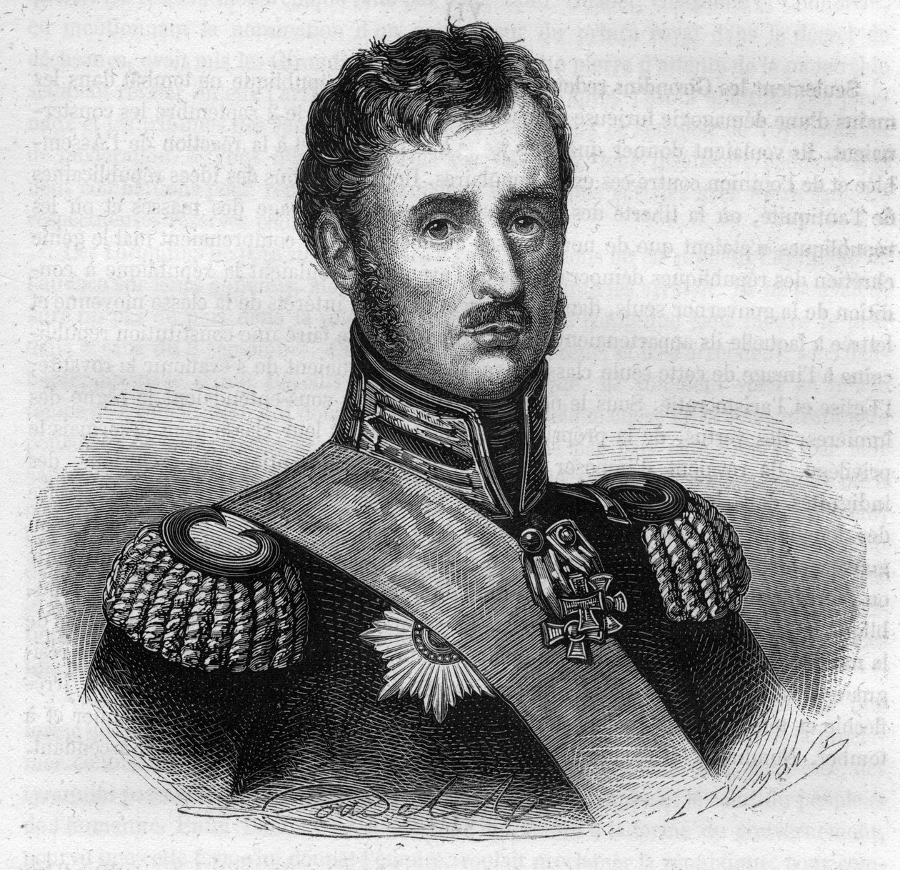 Frederik Willem II van Pruisen - Portret van Frederik Willem II (1744-1797), koning van Pruisen (gravure in 