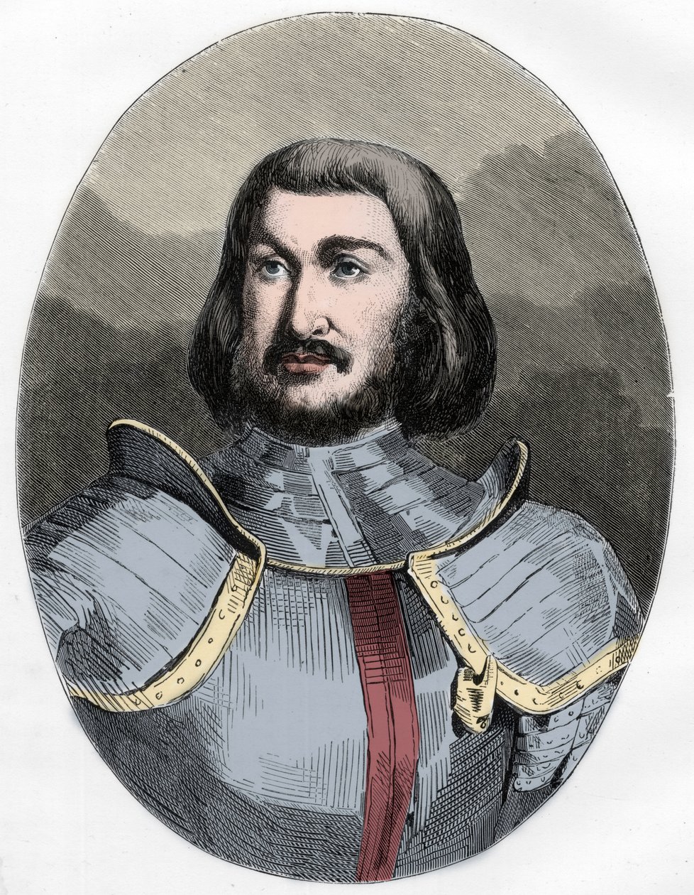 Gilles de Laval, Heer van Rais (1404-1440) - Portret van Gilles de Rais (Retz of Rays) (1404-1440), metgezel in de strijd van Jeanne d