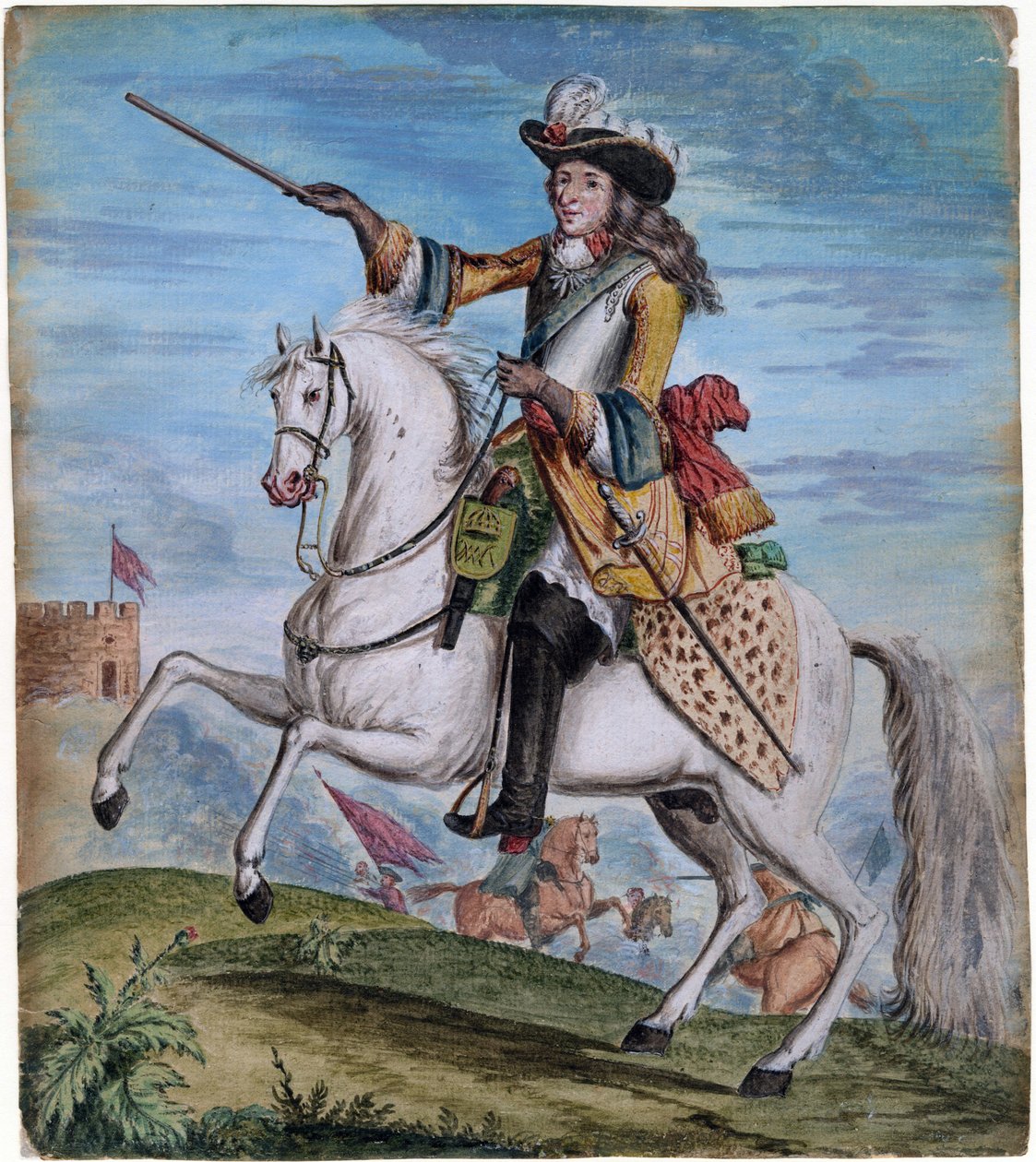 Portret van Willem III van Engeland (1650-1702) door Anonymous Anonymous