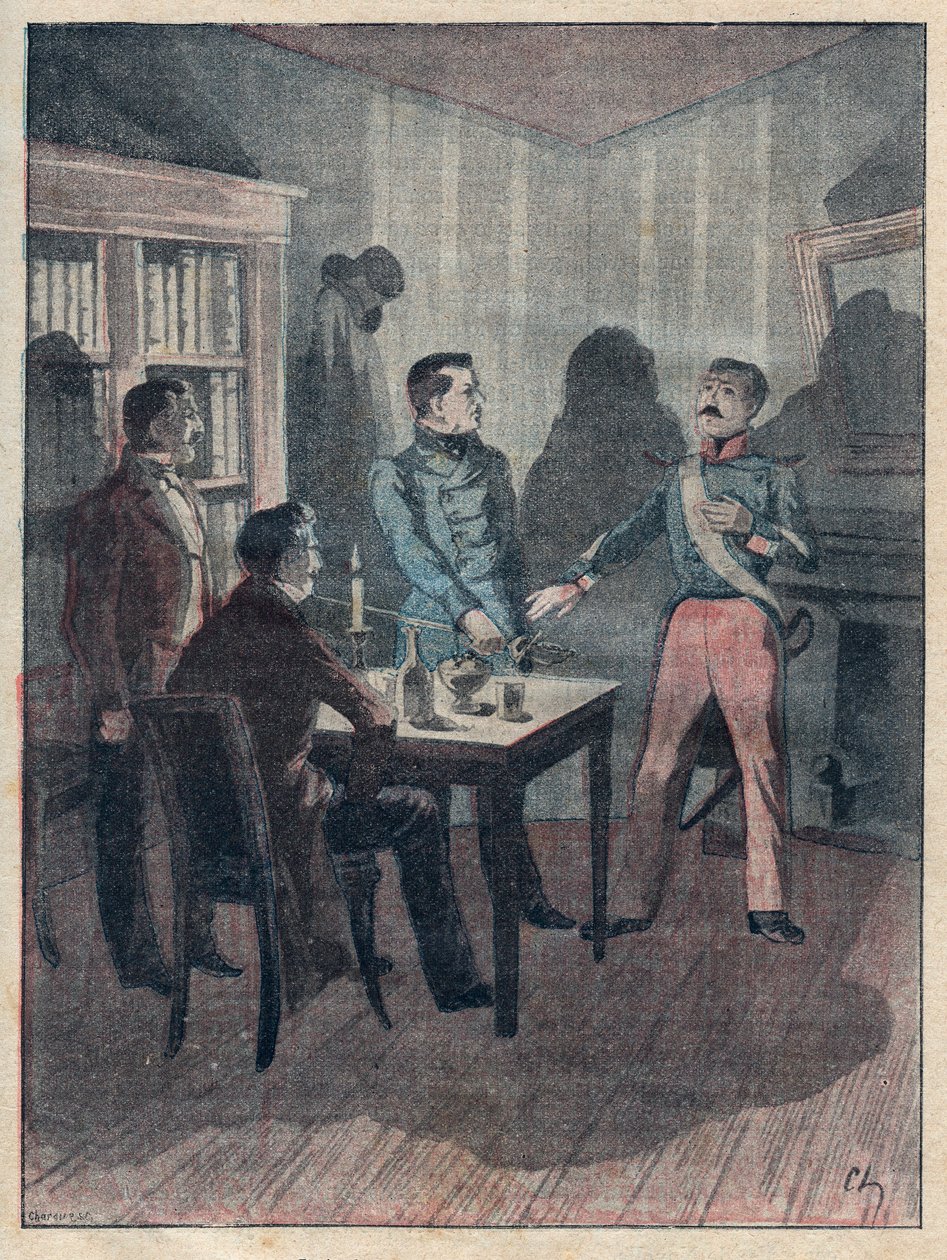 Le jurement (Eed) door Bories - gravure in 