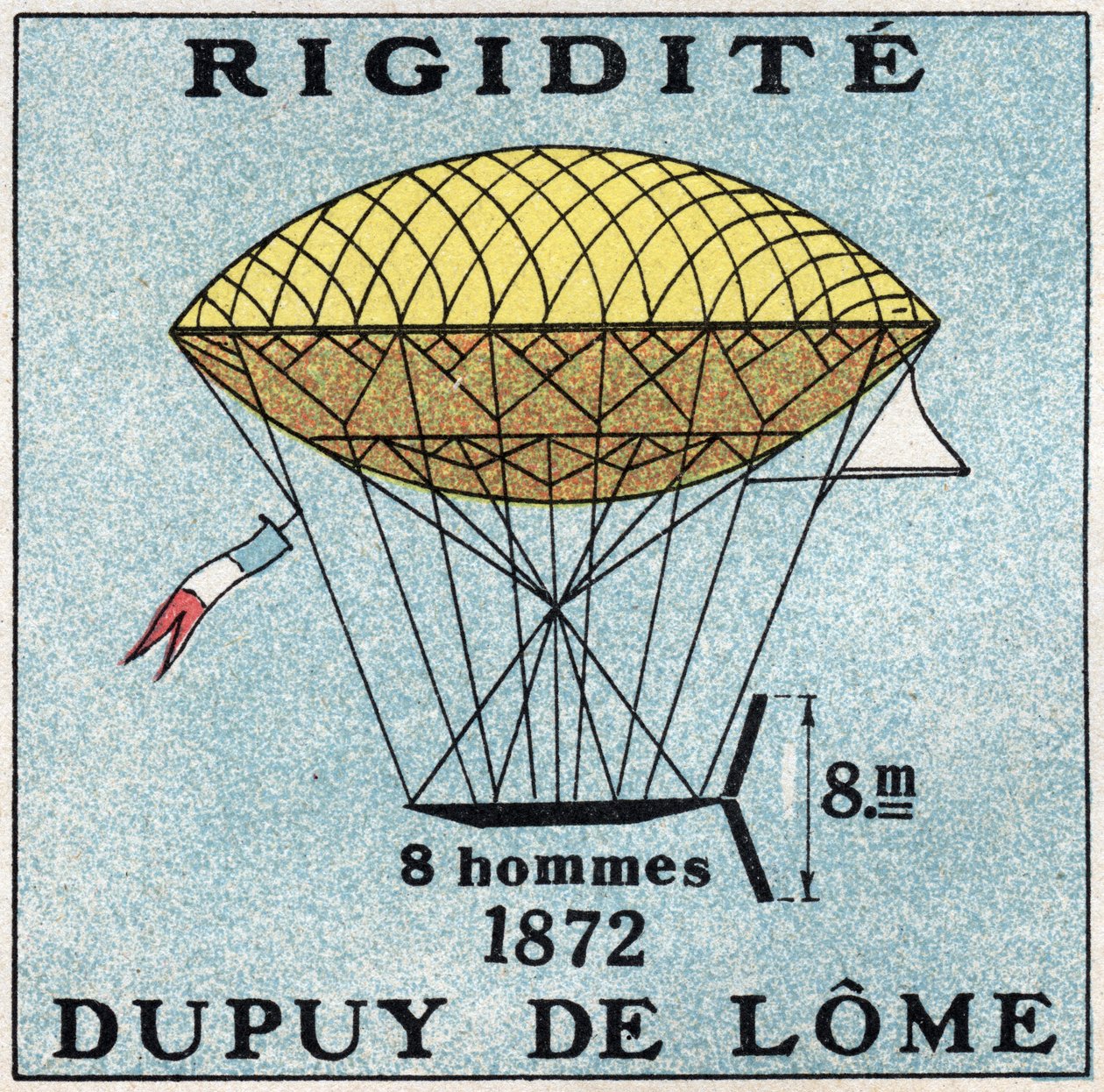 De ballonnen: ballon haubanne door Henri Dupuy de Lome (1816-1885) in 1872 door Anonymous Anonymous