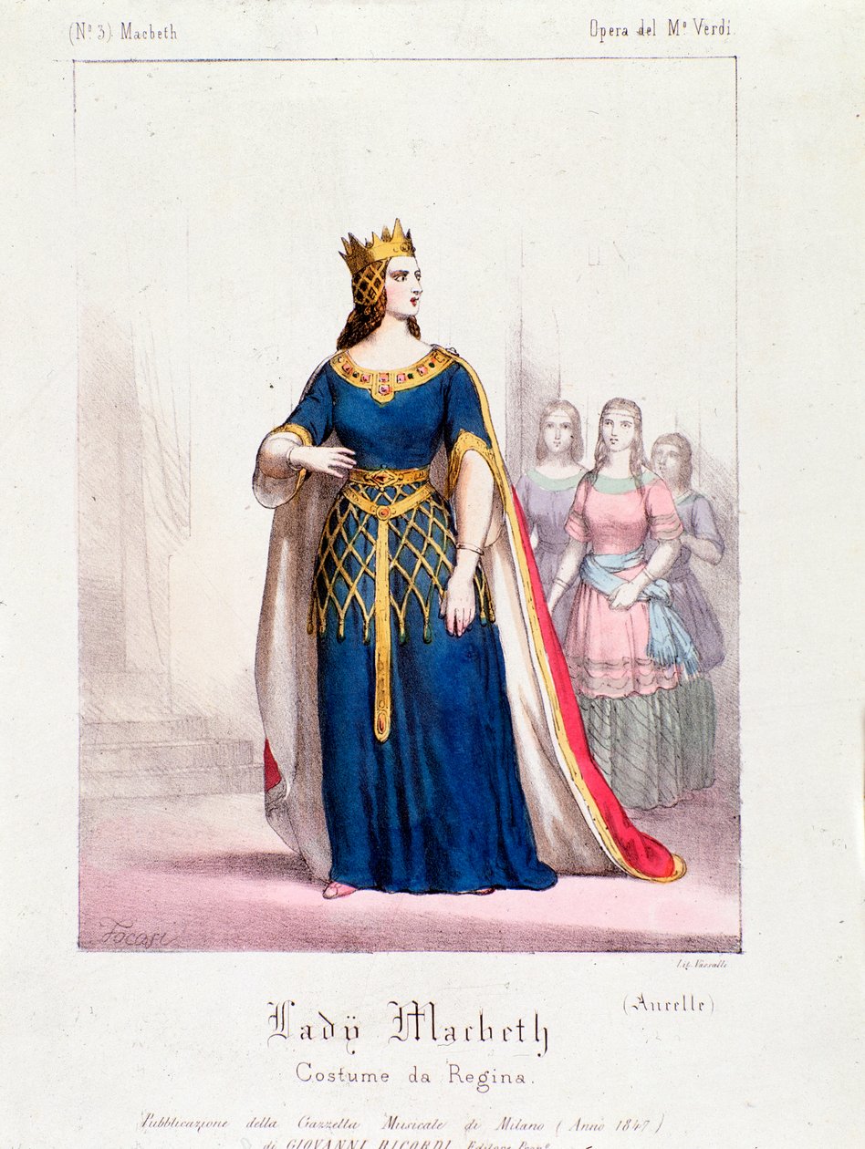 Macbeth koningin personage in de opera Macbeth van Giuseppe Verdi door Anonymous Anonymous