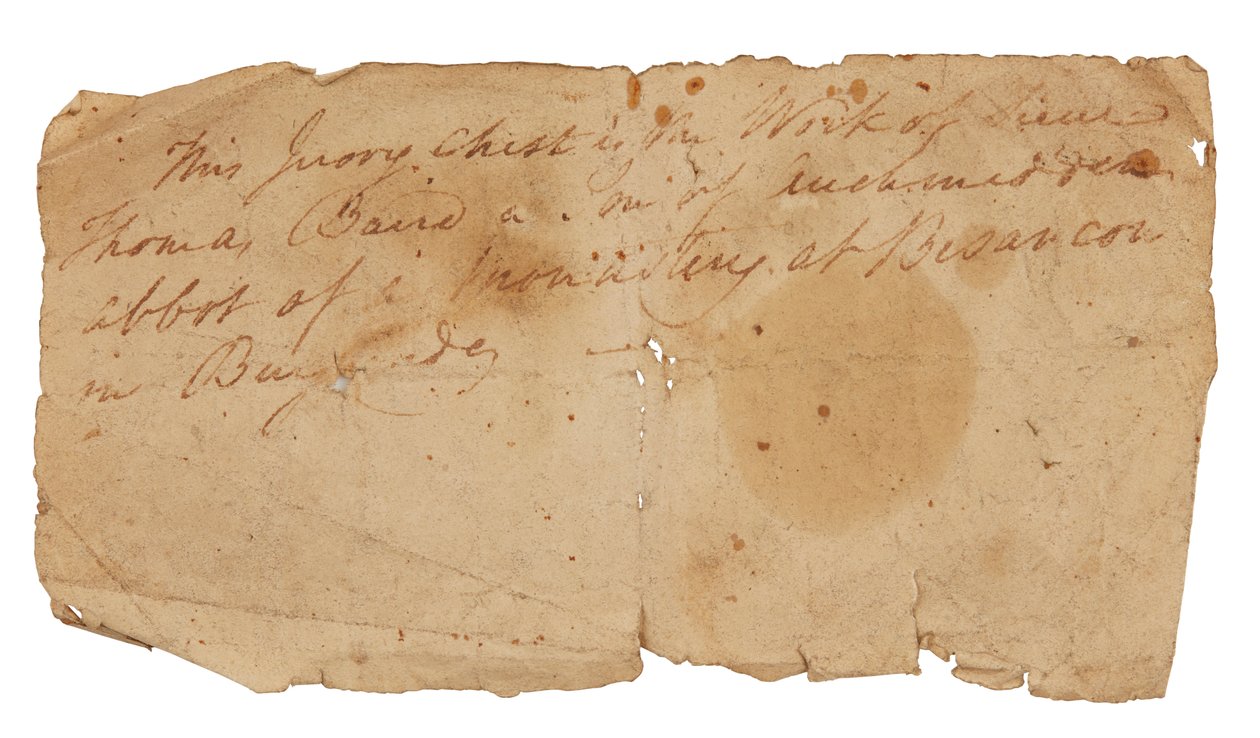 Notitie voor Franse gotische ivoren composietkist, c.1330 (papier) door Anonymous Anonymous