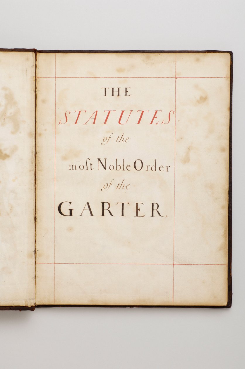 Orde van de Kousenband: Boek van Statuten dat toebehoorde aan Charles Fitzroy, hertog van Grafton door Anonymous Anonymous