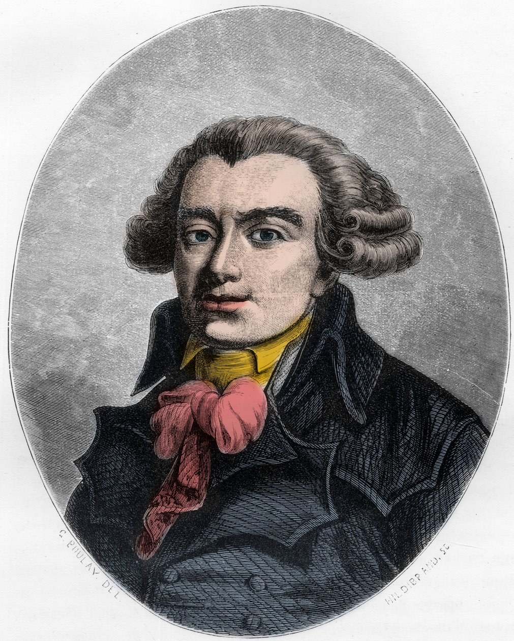 PIERRE VICTORIEN VERGNIAUD Franse revolutionaire staatsman - Portret van Pierre Victorien Vergniaud (1753-1793), Franse politicus Girondin - Gravure uit 1863 in 
