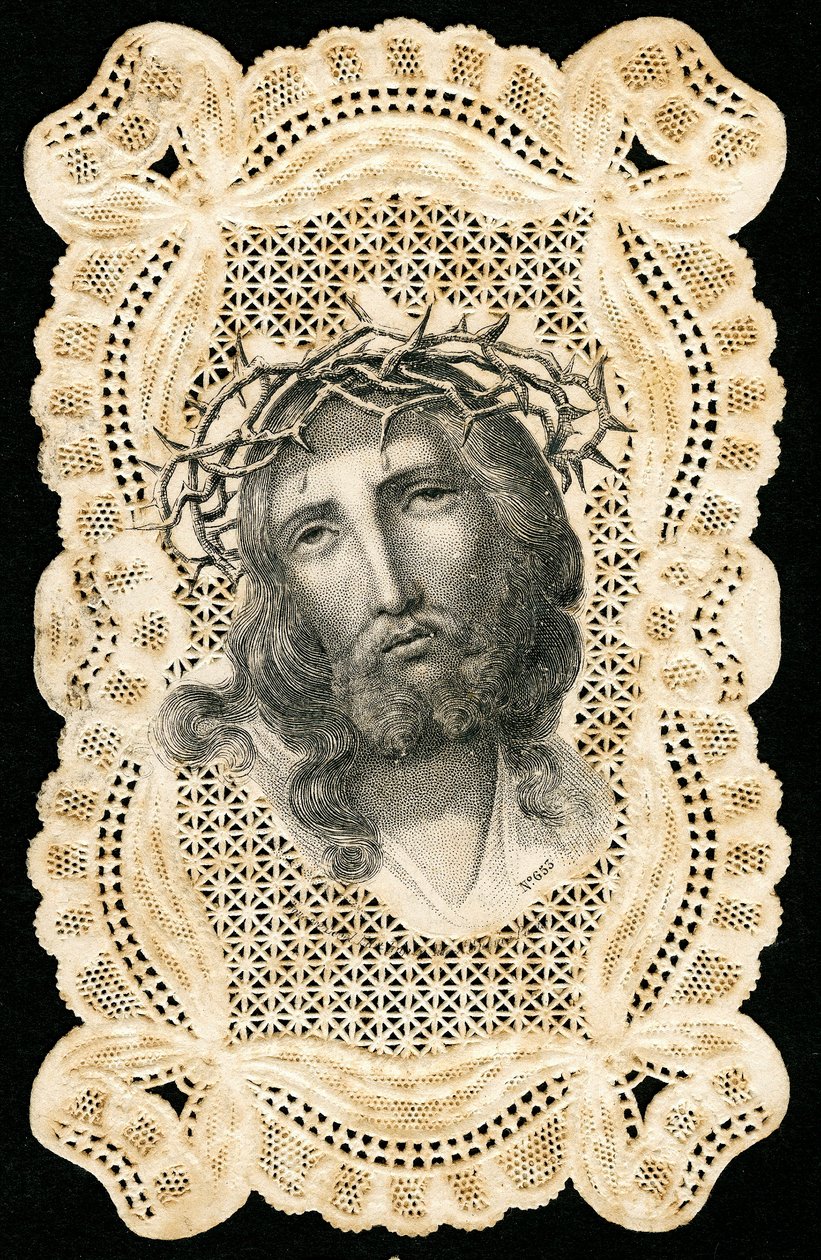 Jezus Christus gekroond met doornen door Anonymous Anonymous