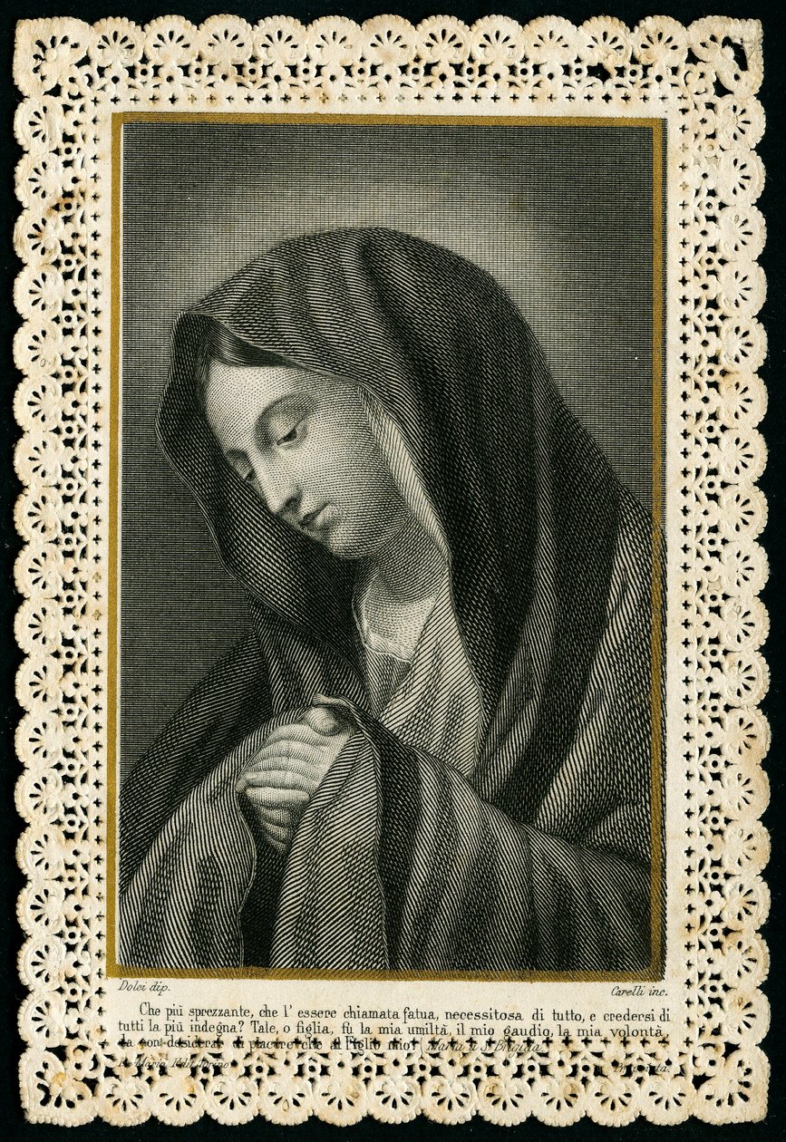 Vrome afbeelding: De Maagd Maria door Anonymous Anonymous