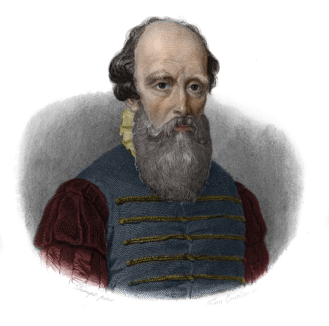 Portret van Bernard Palissy (1510 - 1589) in 