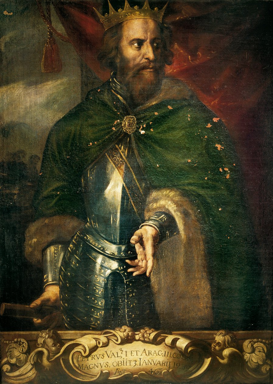 Portret van Peter III "De Grote" (1240-1285), koning van Aragon en Valencia door Anonymous Anonymous