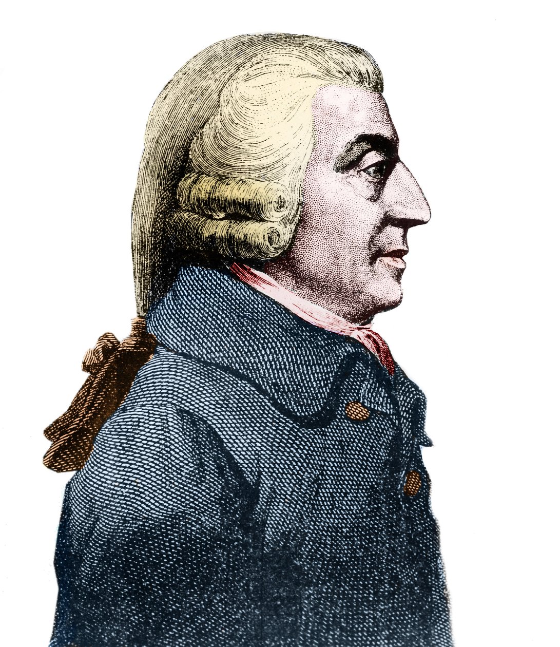 Portret van Adam Smith (1723-1790), Schotse filosoof en econoom. door Anonymous Anonymous