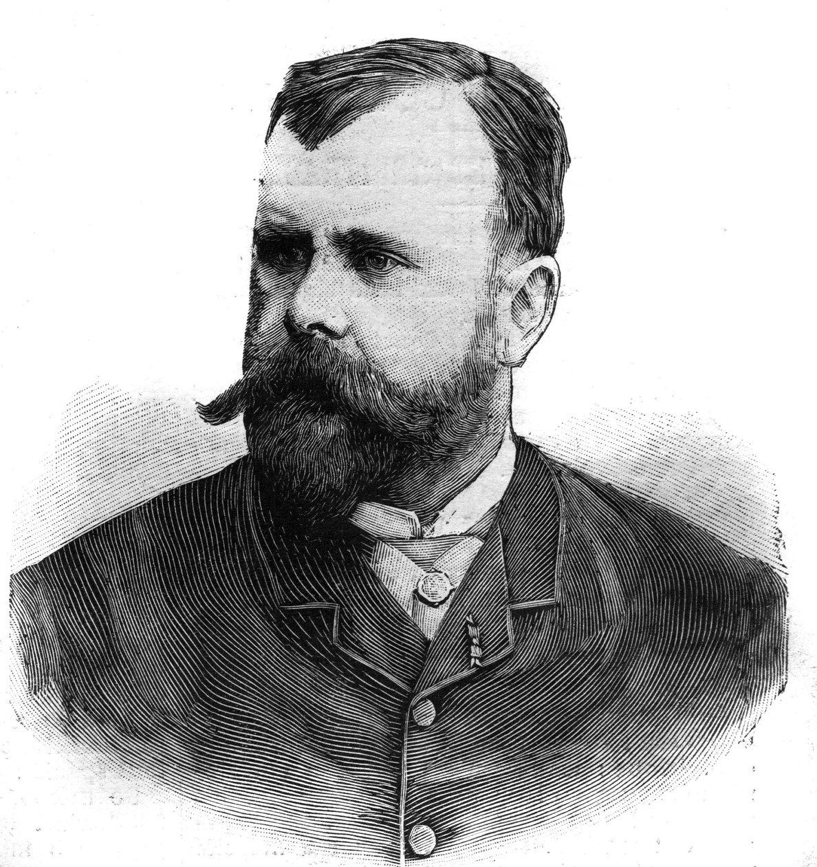 Portret van Albert Maignan (1845-1908), Franse schilder. Gravure in "Le Petit Parisien" door Anonymous Anonymous