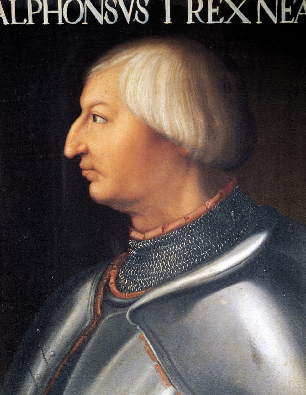 Portret van Alfonso V van Aragon, Koning van Napels door Anonymous Anonymous