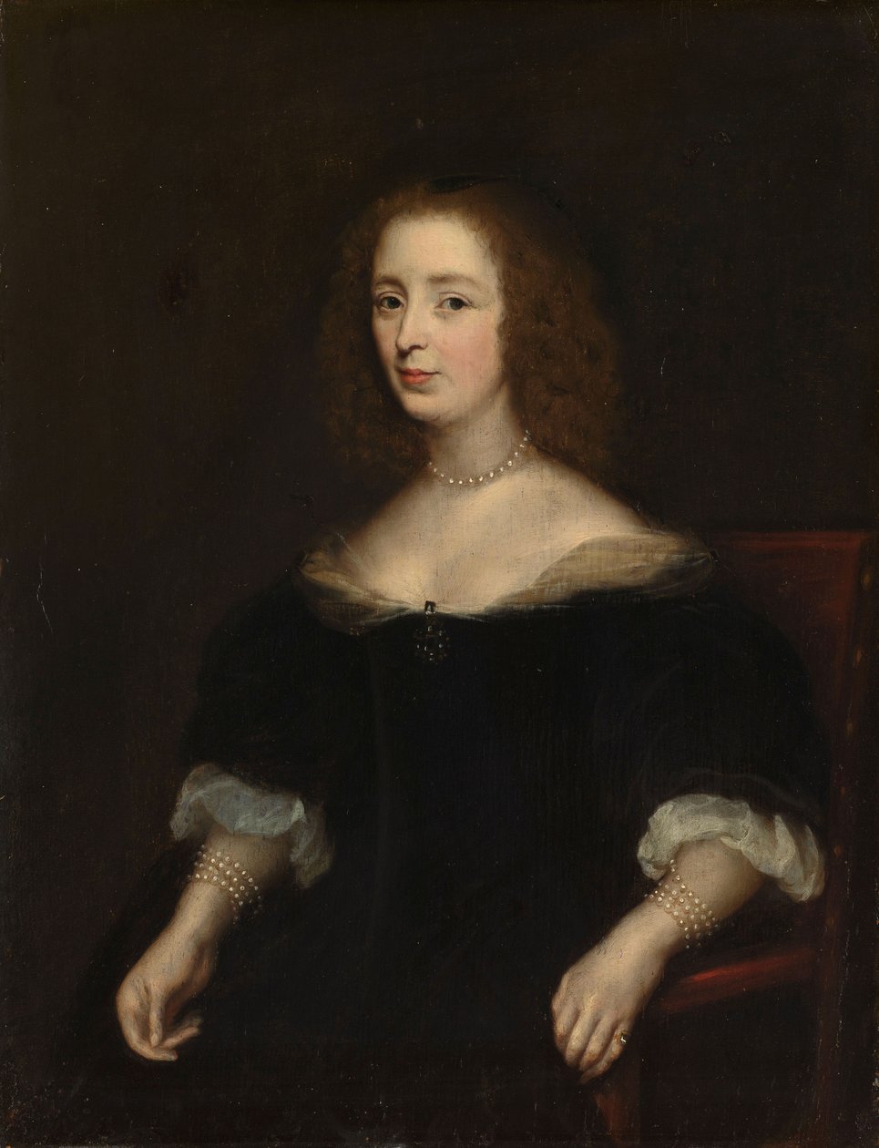 Portrait of Anna van den Corput door Anonymous Anonymous