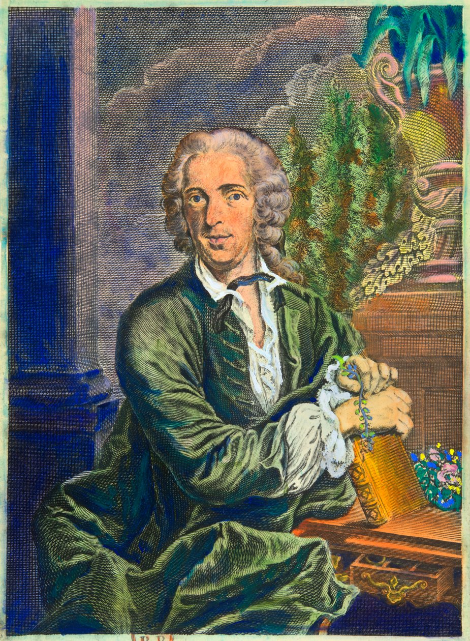 Portret van Carl Von Linne (1707-1778) Zweedse natuuronderzoeker door Anonymous Anonymous