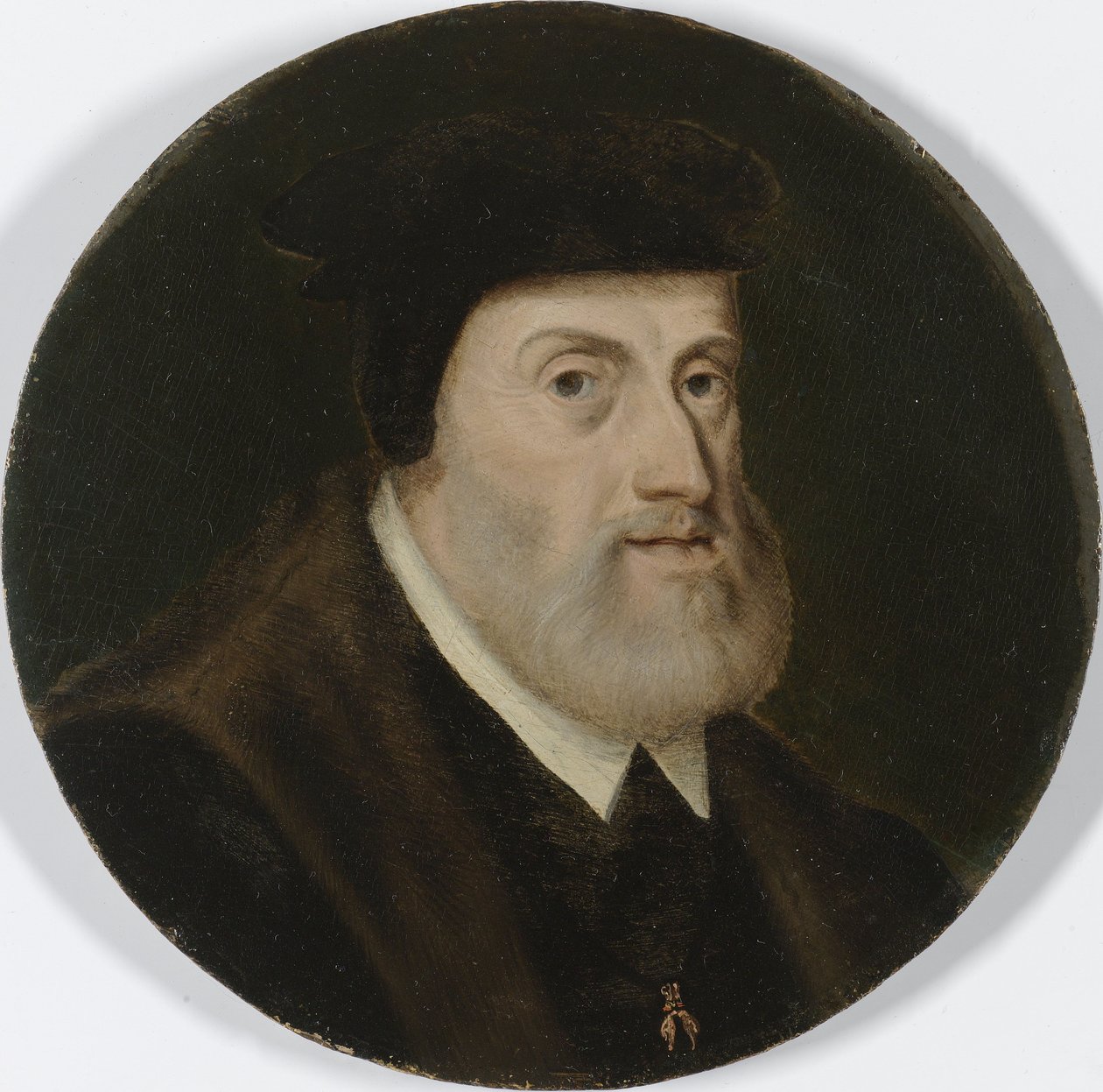 Portret van Karel V, ca. 1550 (olieverf op paneel) door Anonymous Anonymous