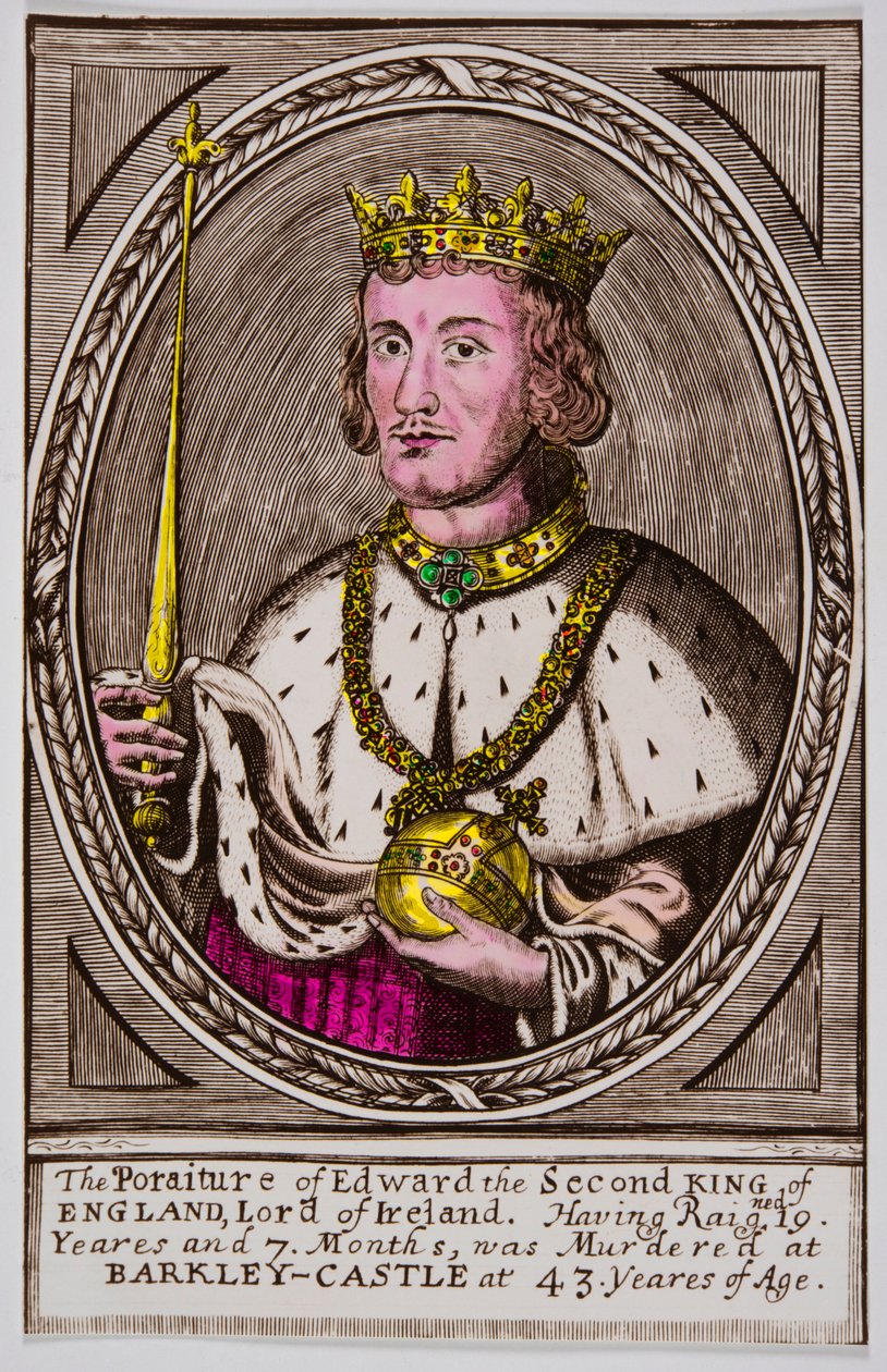 Portret van Edward II (1284-1327) koning van Engeland, privécollectie door Anonymous Anonymous