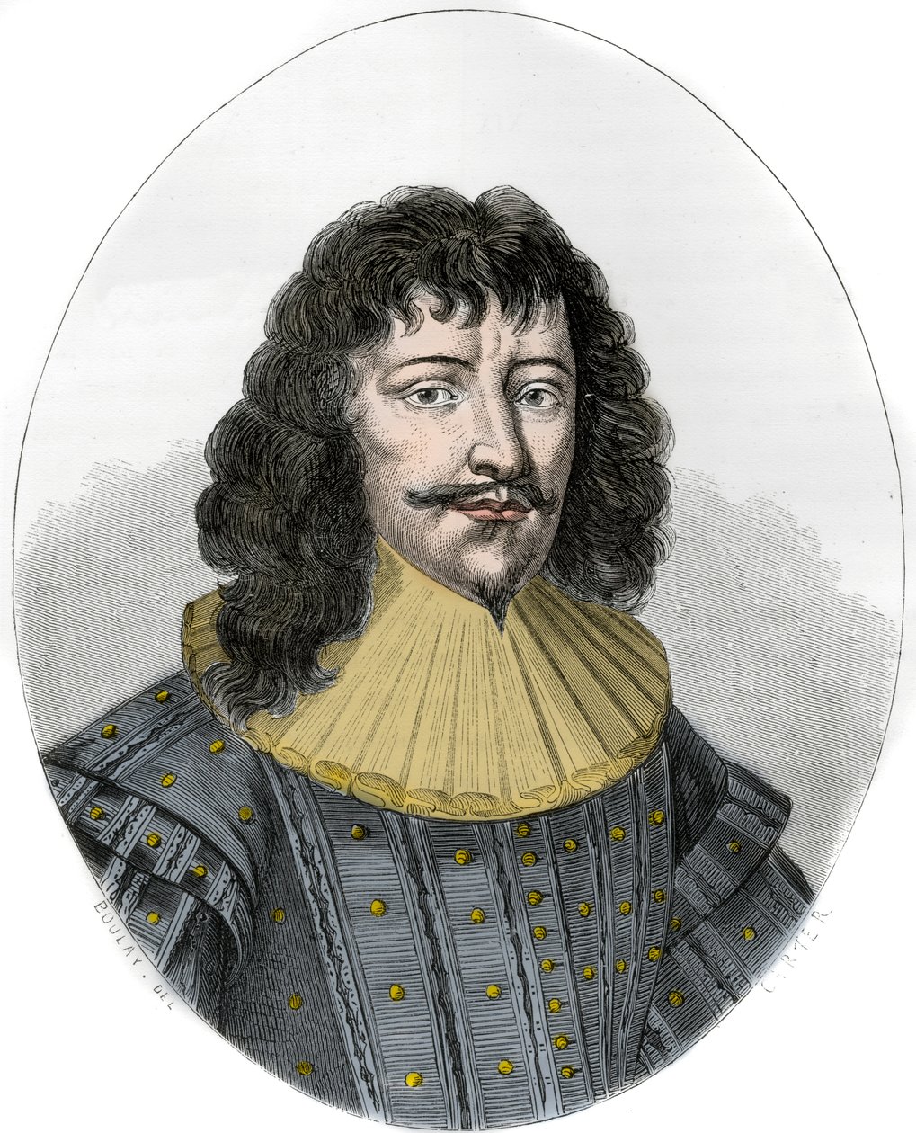 Portret van Francois-Henri de Montmorency-Bouteville (Francois Henri de Montmorency Bouteville), genaamd Maarschalk van Luxemburg door Anonymous Anonymous