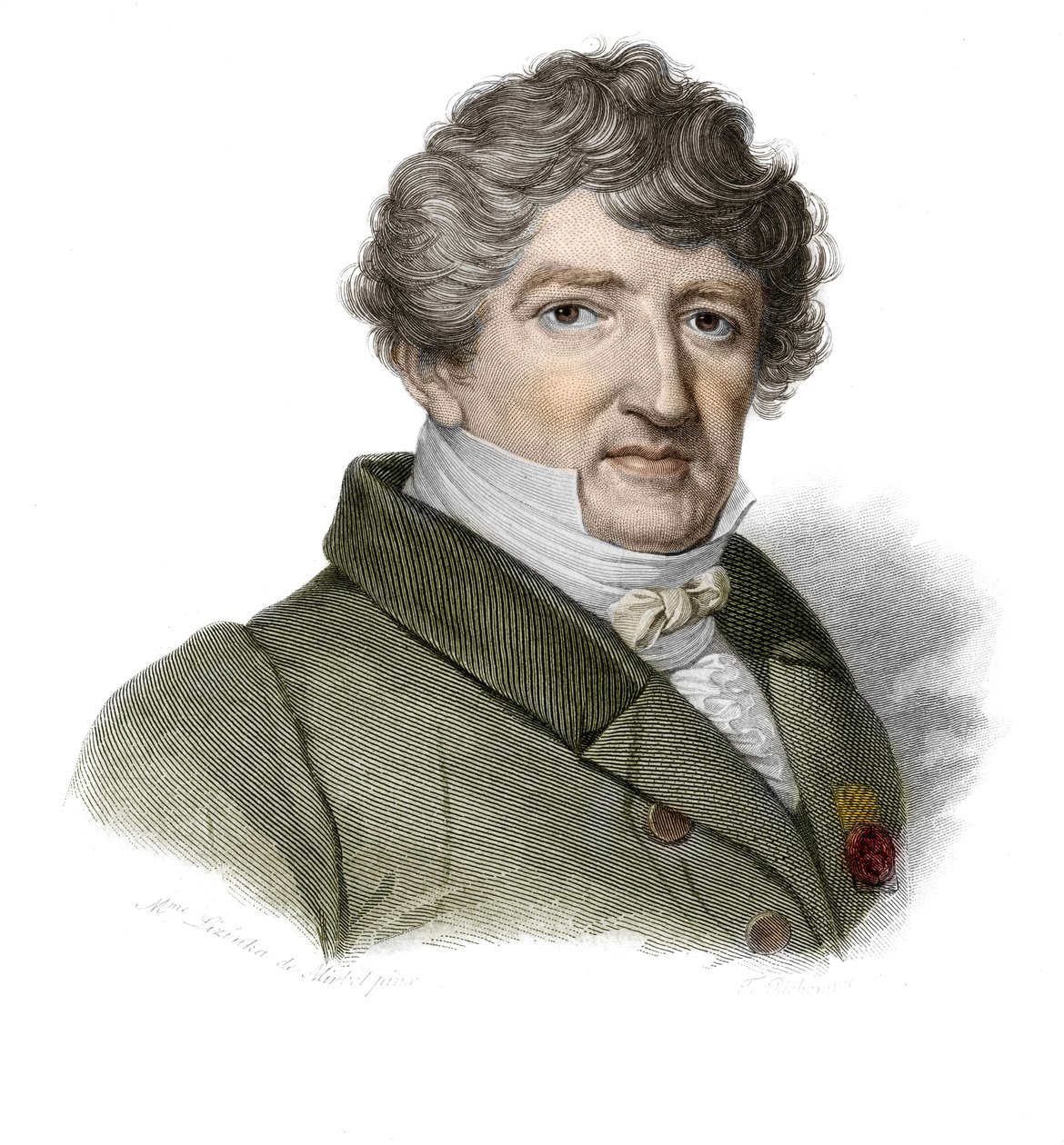 Portret van Georges Cuvier (1764-1832), Franse paleontoloog in 