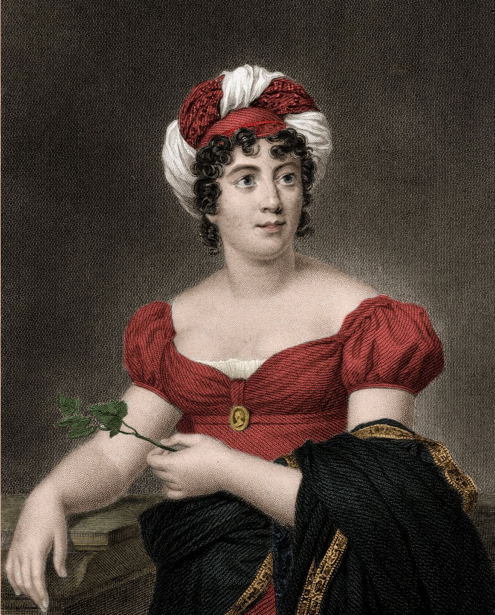 Portret van Germaine Necker, Barones van Stael Holstein genaamd Madame de Stael (1766-1817) door Anonymous Anonymous