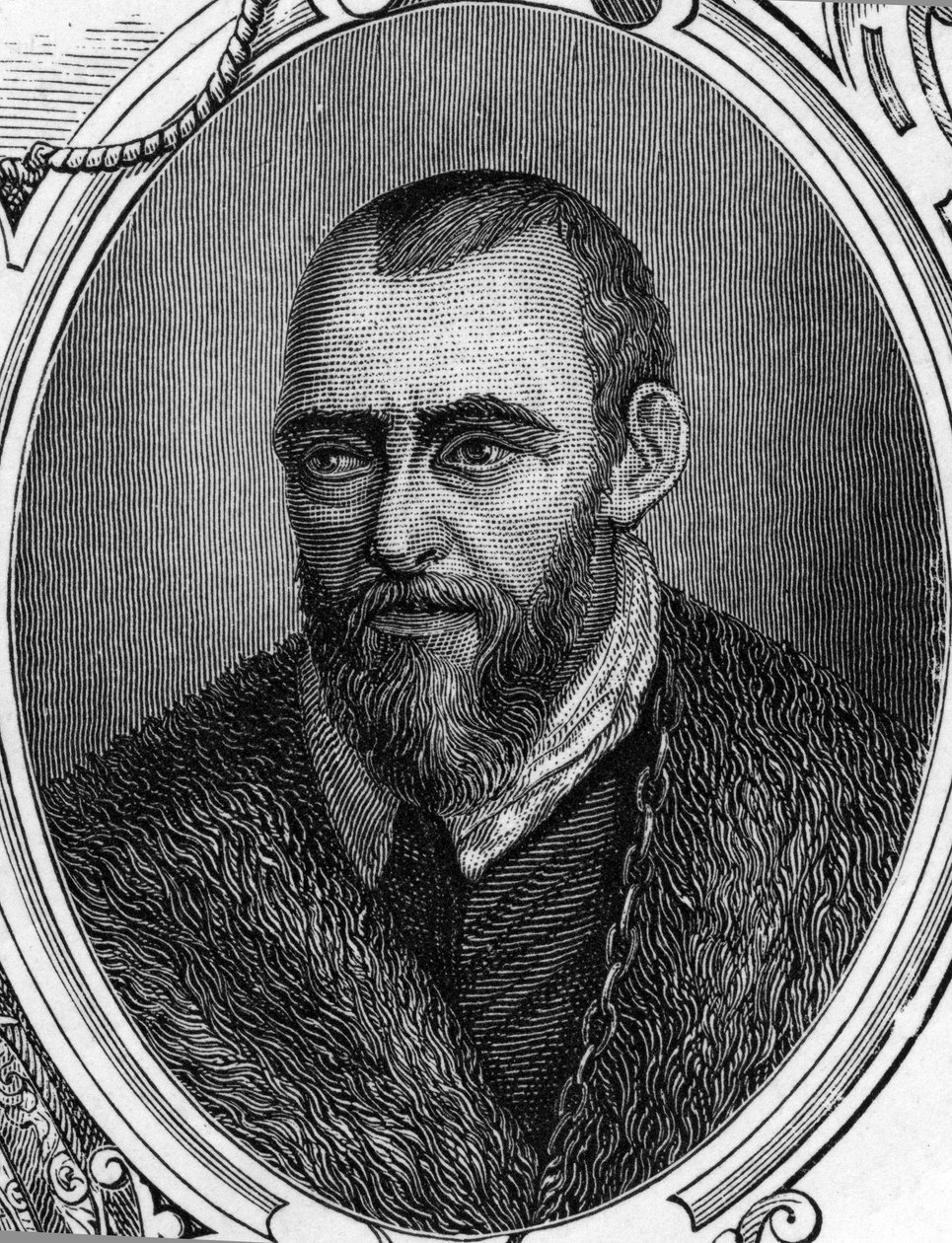 Portret van Jacopo Palma il Giovane (De Jonge) door Anonymous Anonymous