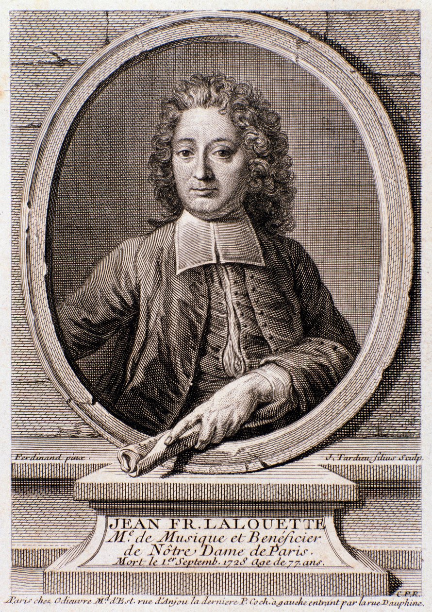 Portret van Jean Francois Lalouette (1651-1728), Engelse componist en directeur door Anonymous Anonymous