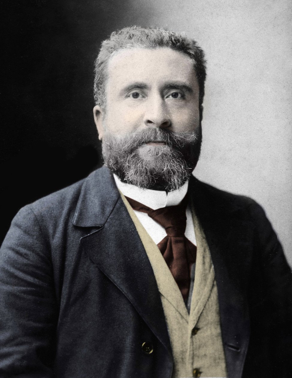 Portret van Jean Jaures (1859-1914) Franse socialistische afgevaardigde. door Anonymous Anonymous