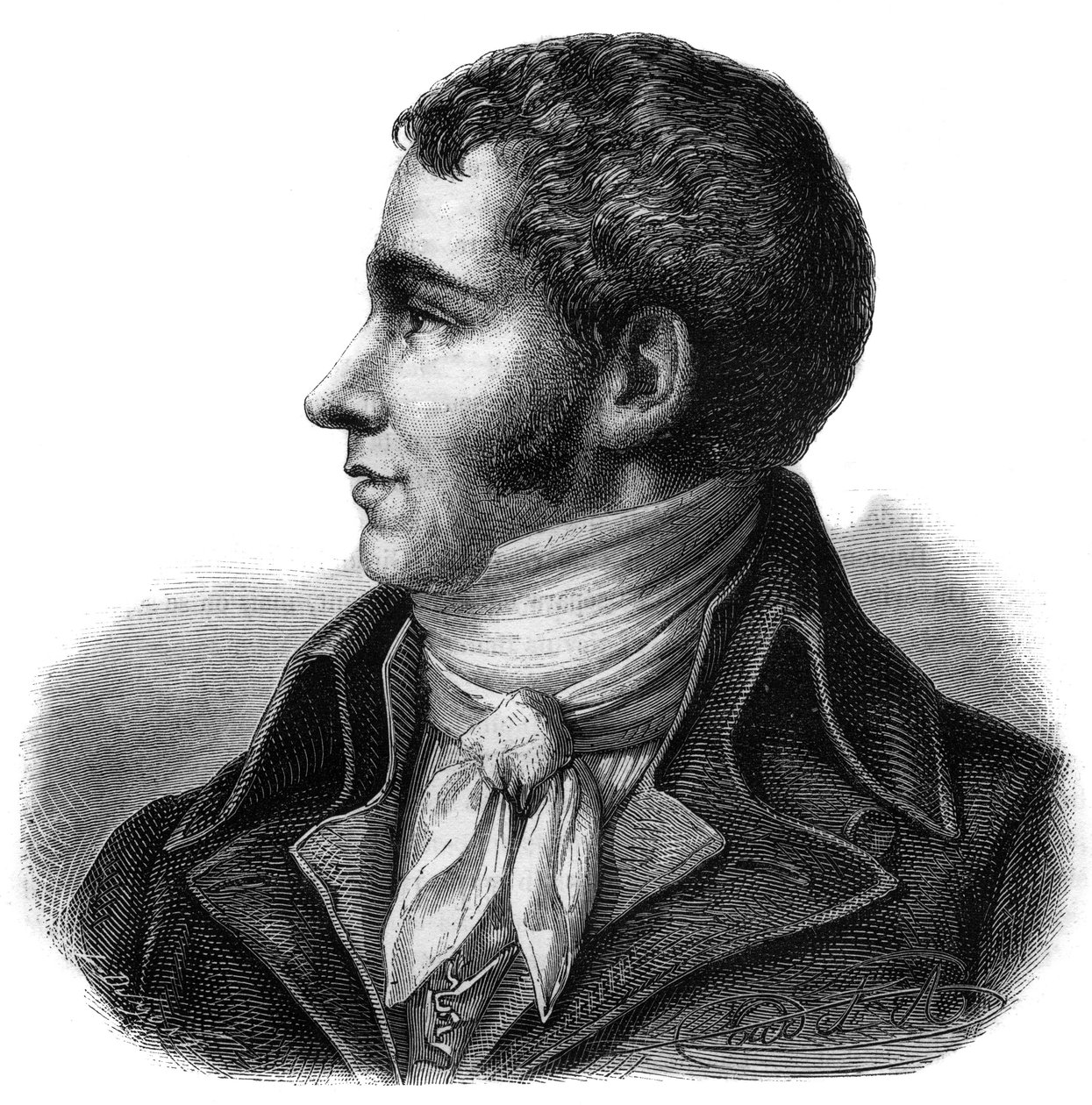 Portret van Marc David Alba Lasource (1763-1793) afgevaardigde van Tarn bij de Nationale Conventie - Gravure in 
