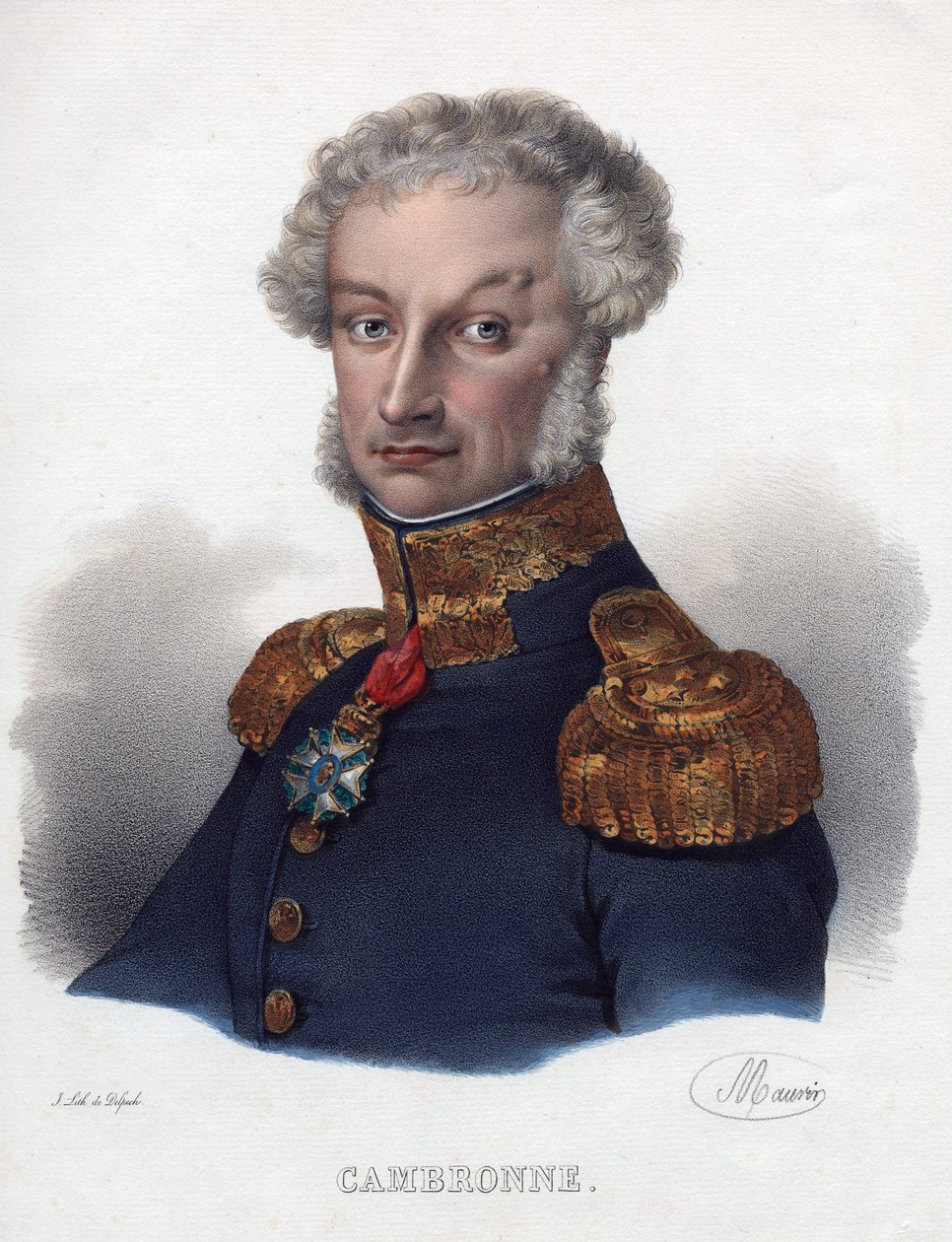 Portret van Pierre Cambronne door Anonymous Anonymous