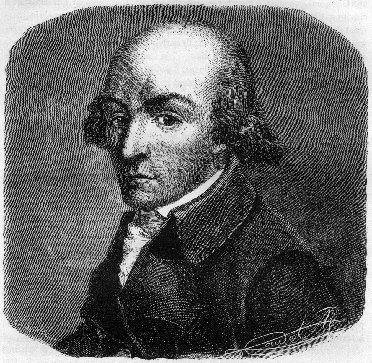 Portret van Pierre Florent (Pierre-Florent) Louvet, genaamd Louvet de la Somme (1757-1818), Franse politicus - Gravure in 