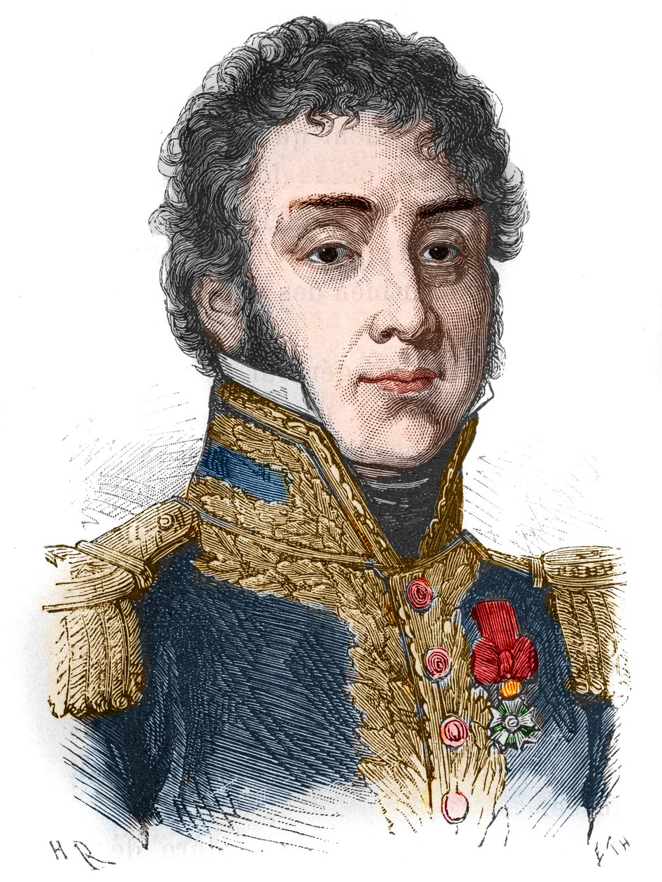 Portret van Remy Joseph Isidore Exelmans (of Exelmans), Maarschalk en Pair van Frankrijk (1775 - 1852) - in 