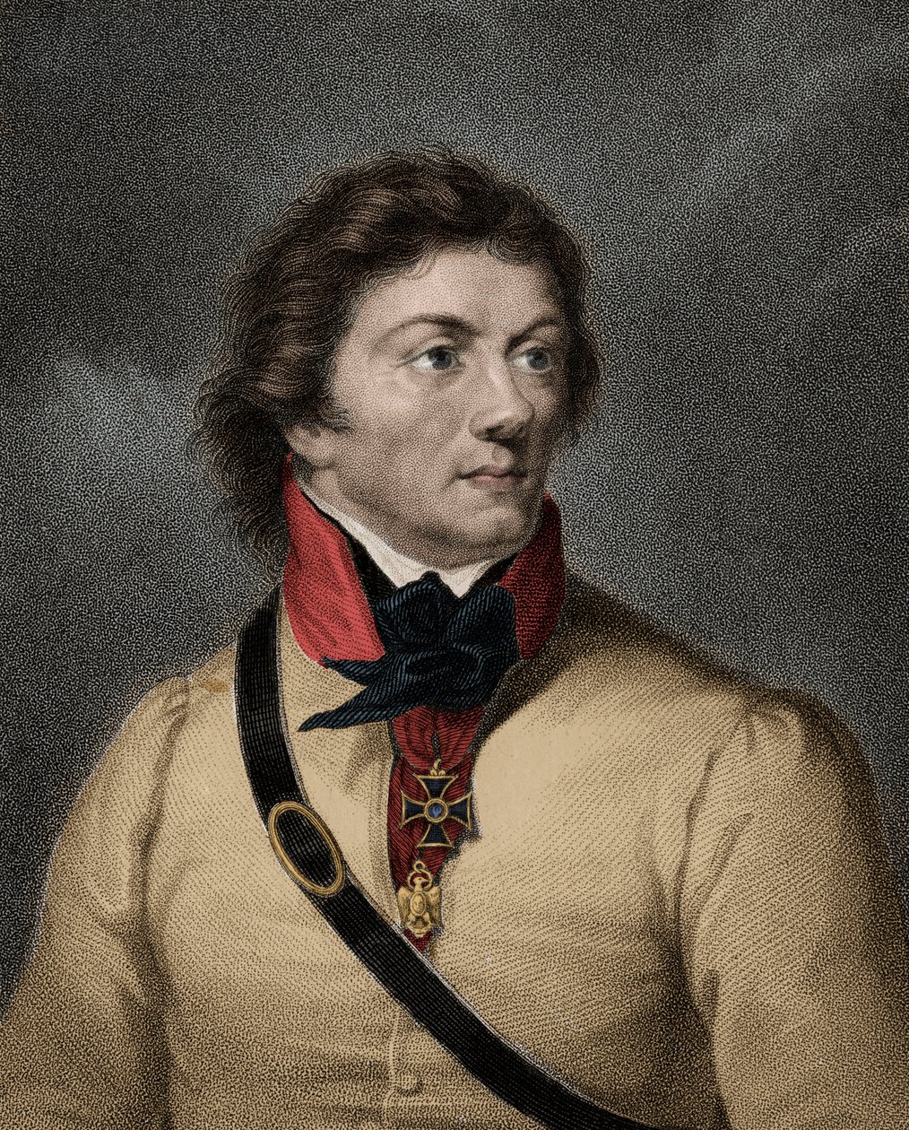 Portret van Thaddeus (Tadeusz) Kosciuszko (Kosciusko) Poolse soldaat (1746-1817) door Anonymous Anonymous
