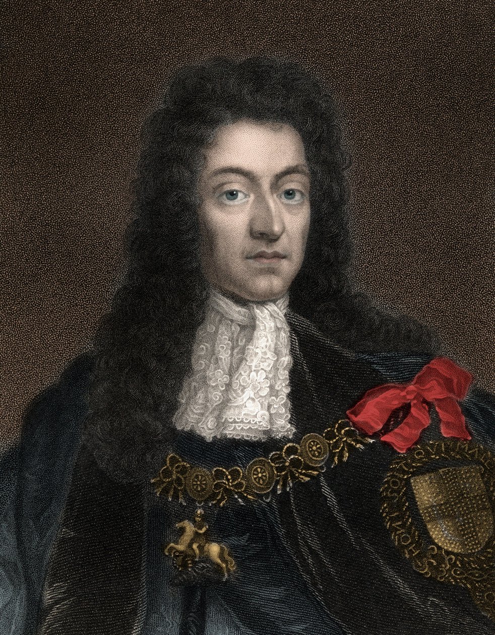 Portret van Willem III, Prins van Oranje (1650-1702), ook bekend als Koning Willem III van Engeland, Willem II van Schotland en Ierland door Anonymous Anonymous