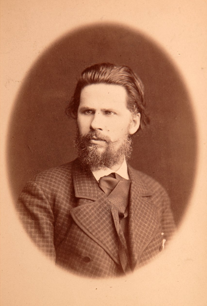 Portret van de kunstenaar Ivan Nikolaievitch Kramskoi door Anonymous Anonymous