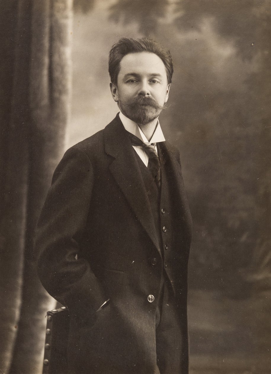 Portret van de componist Alexander Scriabin (1872-1915) door Anonymous Anonymous