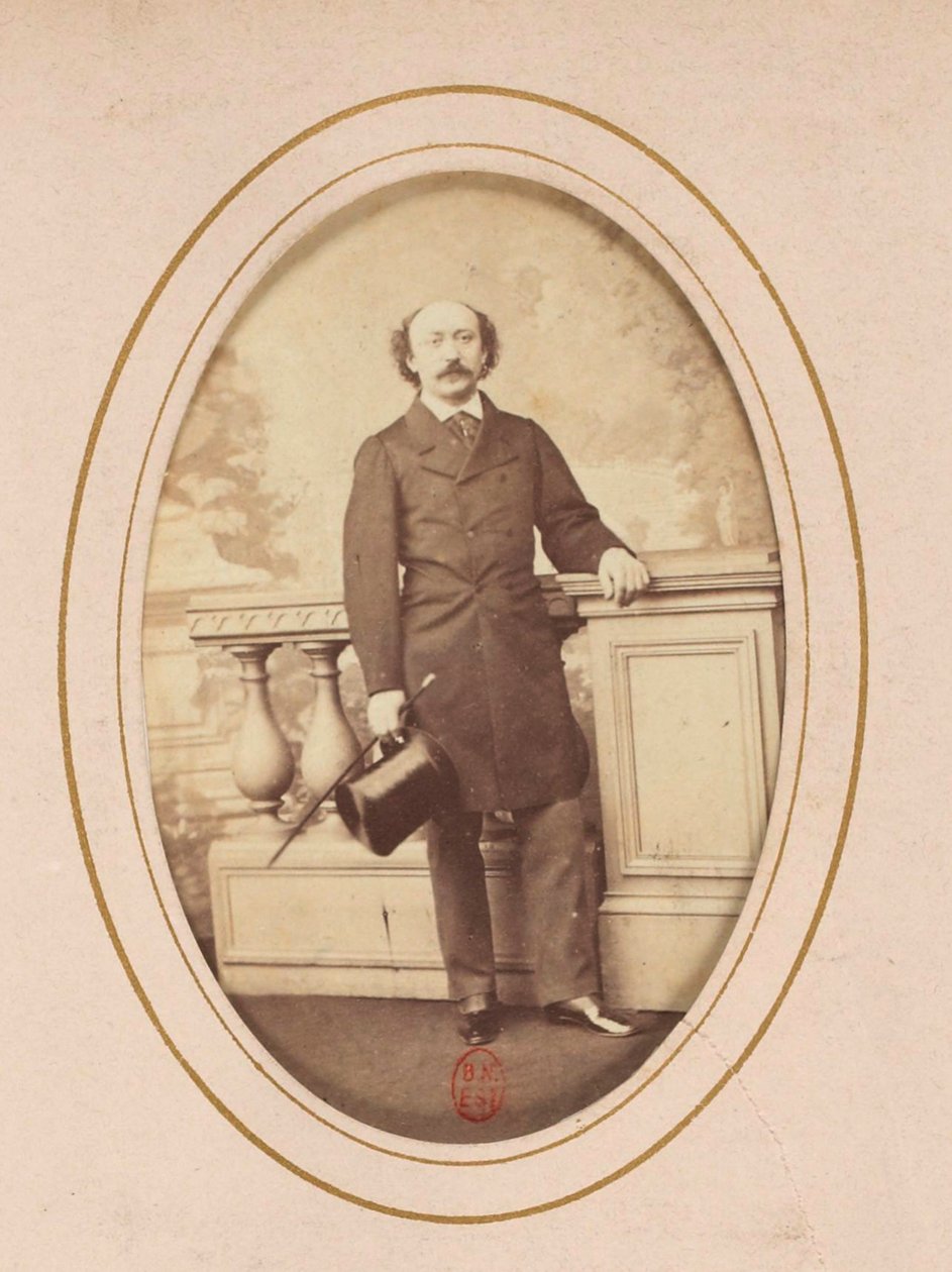 Portret van de componist Luigi Arditi (1822-1903), Anoniem. Albumine Foto. Privécollectie door Anonymous Anonymous