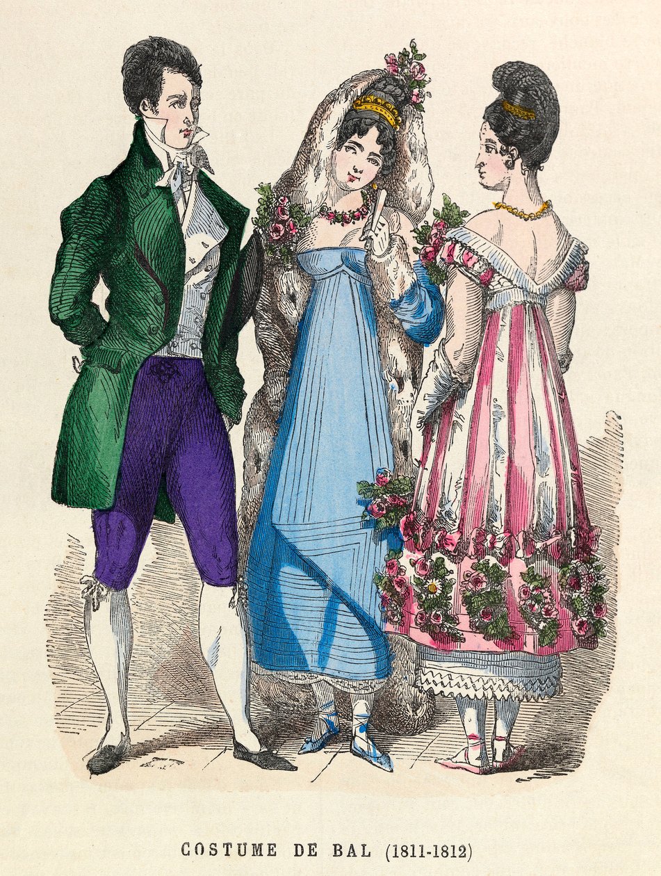 Prom kostuums in 1811 - 1812 door Anonymous Anonymous