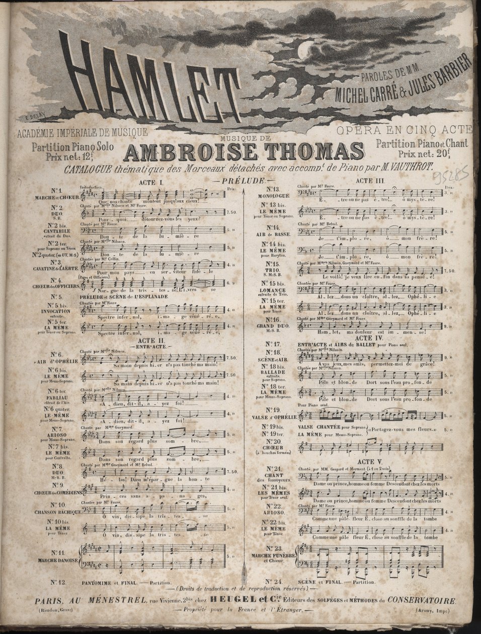 Partituur van 