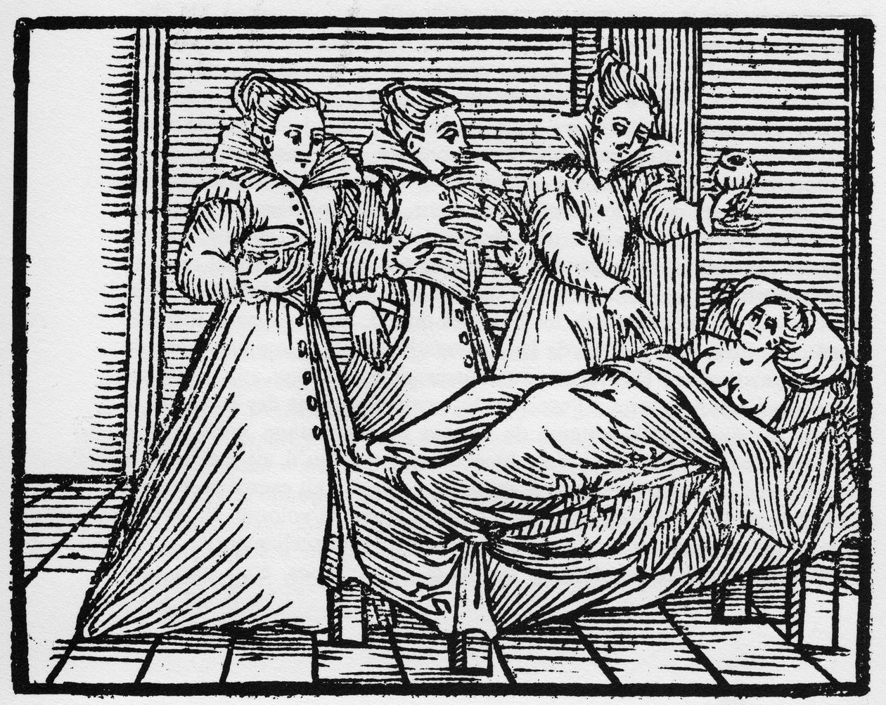 Somnic malefice - "Compendium Maleficarum", behandelt heksen, hun kwaad en hun toverkunsten door Francesco Maria Guazzo of Guaccio of Guaccius (15?? -16??) 1608 Privécollectie. door Anonymous Anonymous
