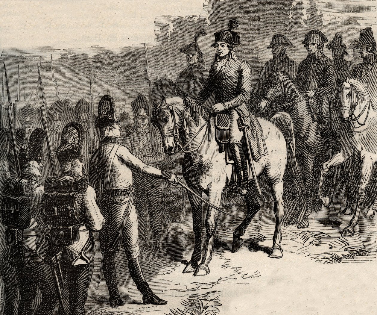 De arrestatie van Lafayette (Gilbert du Motier, Markies de La Fayette) door Anonymous Anonymous