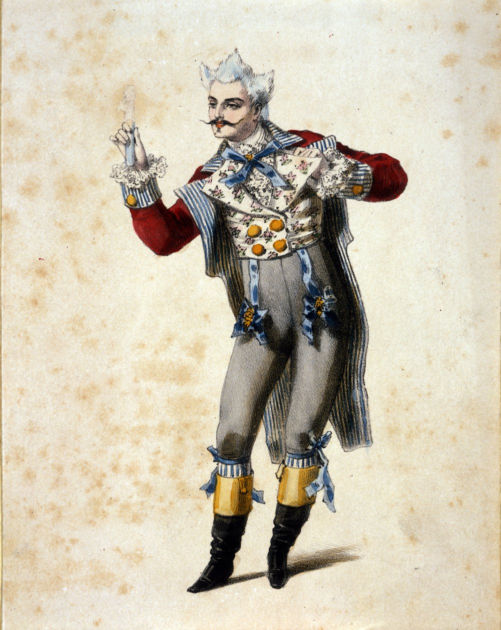 De bas Giuseppe Frezzolini (1789-1861) vertolkt dokter Dulcamara in de opera 