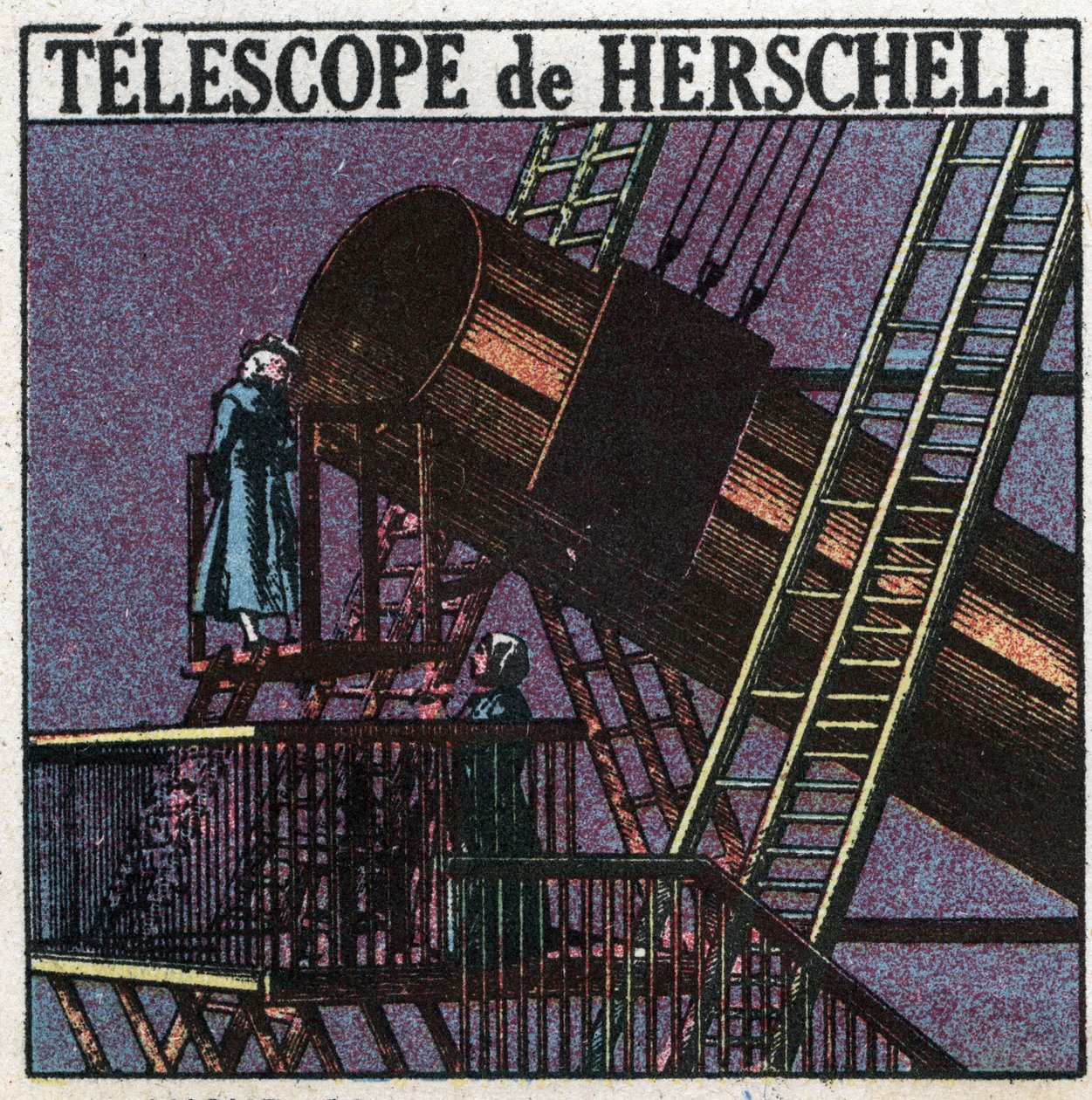 De eerste optische instrumenten: de telescoop van William Herschel (Friedrich Wilhelm Herschel) door Anonymous Anonymous